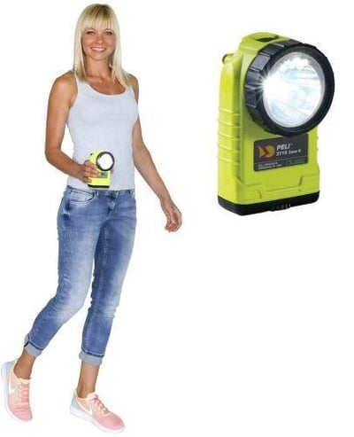 Peli 3715Z0 ATEX Zone 0 90 Derece Eğimli Kafa El Feneri