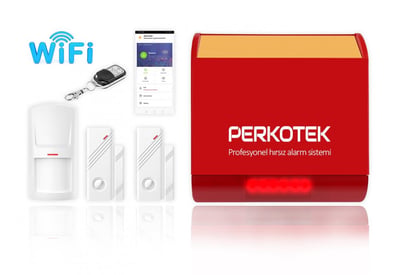 PERKOTEK 12WF Kablosuz WIFI Ev ve İşyeri Hırsız Alarm Sistemi