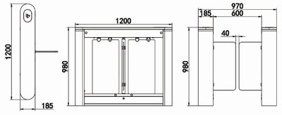 PERKOTEK SG500 Hızlı Geçiş Turnikesi