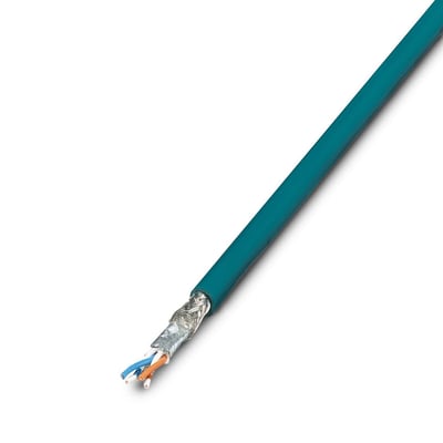 Phoenix Contact 2744830 FL CAT5 FLEX | Montaj Kablosu | Ethernet CAT5, Ekranlı, PUR, Su Mavisi