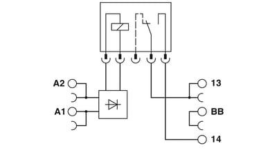 Phoenix Contact 2900312 PLC-RPT- 24DC/ 1/ACT - Röle modülü