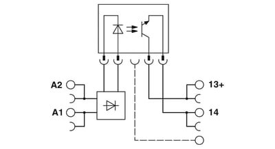 Phoenix Contact 2900352 PLC-OPT- 24DC/ 48DC/100 - Solid-state röle modülü