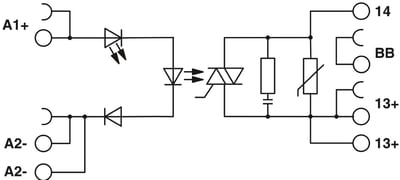 Phoenix Contact 2904632 PLC-OPT- 24DC/230AC/2.4/ACT - Solid-state röle modülü