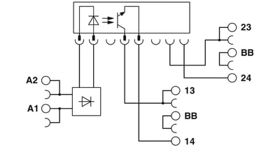 Phoenix Contact 2982786 PLC-OSC- 24DC/ 24DC/ 5/ACT - Solid-state röle modülü