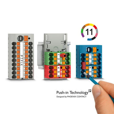 Phoenix Contact 3273112 PTFIX 6/18X2,5-NS35 BU Dağıtım Bloğu  | 19 Bağlantı, 690V