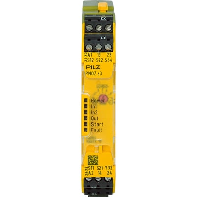 Pilz 750103 PNOZ s3 24VDC 2 N/O Emniyet Rölesi