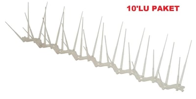 Plastik Kuş Konmaz Dikeni - Kuş Kondurmaz Tel Diken 10lu Paket