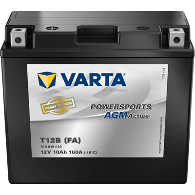 Powersports AGM Active 12V 10Ah 160 A – T12B (FA) | Motosiklet & ATV Aküsü