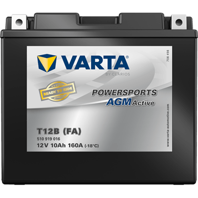 Powersports AGM Active 12V 10Ah 160 A – T12B (FA) | Motosiklet & ATV Aküsü