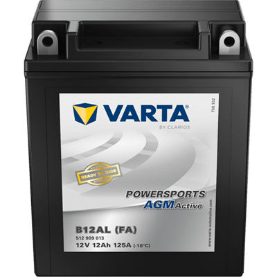 Powersports AGM Active 12V 12Ah 125 A – B12AL (FA) | Motosiklet & ATV Aküsü