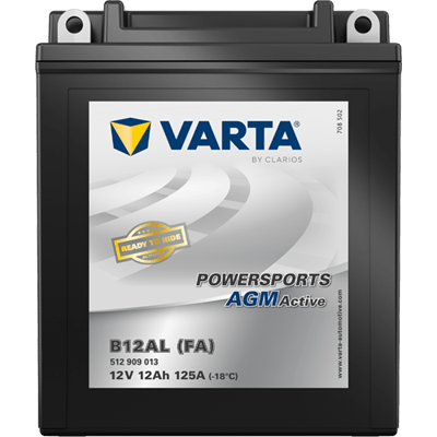 Powersports AGM Active 12V 12Ah 125 A – B12AL (FA) | Motosiklet & ATV Aküsü