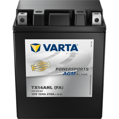 Powersports AGM Active 12V 12Ah 210 A – TX14AHL (FA) | Motosiklet & ATV Aküsü