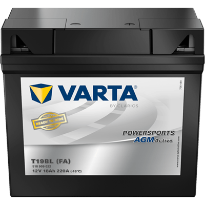 Powersports AGM Active 12V 18Ah 220 A – T19BL (FA) | Motosiklet & ATV Aküsü