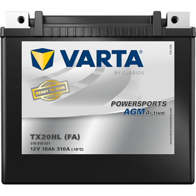 Powersports AGM Active 12V 18Ah 310 A – TX20HL (FA) | Motosiklet & ATV Aküsü