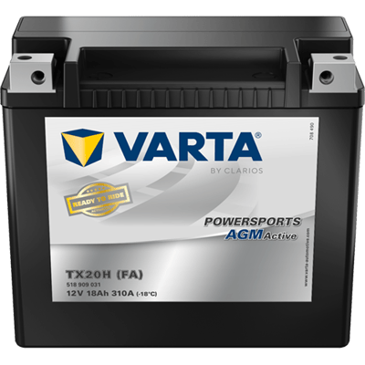 Powersports AGM Active 12V 18Ah 310 A – TX20H (FA) | Motosiklet & ATV Aküsü