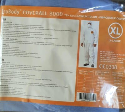 ProBody Coverall 3000 Yüksek Koryuculu Mavi Tulum