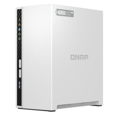 QNAP TS-233 2GB 2 Disk Yuvalı NAS | 2x20TB Destek, Gigabit Ethernet, USB 3.0 & 2.0