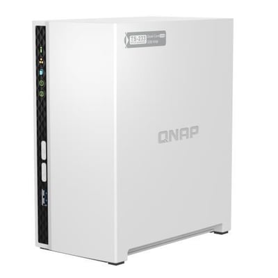 QNAP TS-233 2GB 2 Disk Yuvalı NAS | 2x20TB Destek, Gigabit Ethernet, USB 3.0 & 2.0