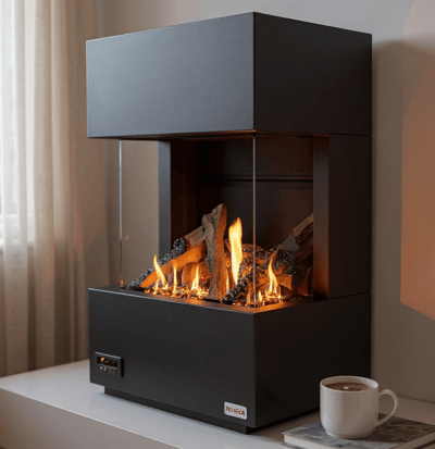 Revega H50Ab Seramik Camlı Hermetik Doğalgazlı Şömine 5Kw -510mm