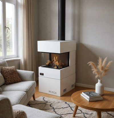 Revega H50UB Seramik Camlı Hermetik Doğalgazlı Şömine 5 Kw