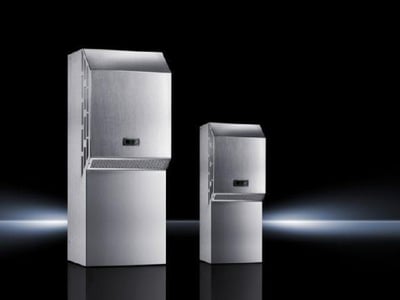 Rittal SK 3305.504 Blue e Yan Panel/Kapı Monteli Klima – NEMA 4X, 1500 W, 230 V, Paslanmaz Çelik