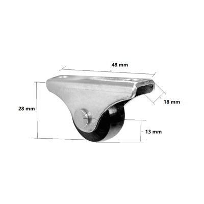 Sabit Maşalı Teker 28mm