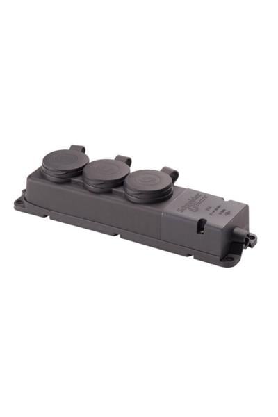 Schneider 3201-366-0301 Kauçuk Üçlü Grup Priz