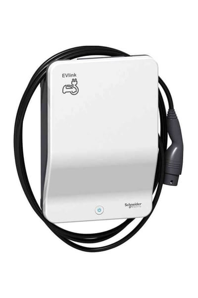 Schneider Electric EVB1A22PCKI EVlink Smart Wallbox 22 kW 32A 3P+N 4,5 m Type 2 Kablolu Elektrikli Araç Şarj İstasyonu