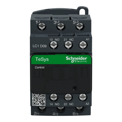 Schneider LC1D09B7 4 kW 9 A 3 Kutuplu 3 NO 24 V AC TeSys D Kontaktör