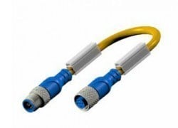 Senstronic L12/5MLC15 | M12 Konnektörlü Sensör Kablosu 1m PVC 5 Pin