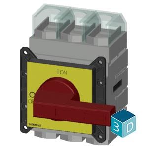 Siemens 3LD2405-0TK13 Emniyet Şalteri 3x250A. Sarı/Kırmızı