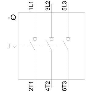 Siemens 3LD2504-0TK53 Emniyet Şalteri 3x63A. Sarı/Kırmızı