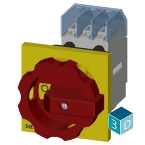 Siemens 3LD3154-0TK53 Emniyet Şalteri 3x25A Sarı/Kırmızı