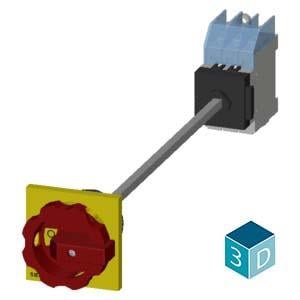 Siemens 3LD3448-0TK53 Emniyet Şalteri 3x63A. Milli Sarı/Kırmızı