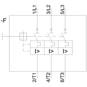 Siemens 3RV2021-1GA10 Motor Koruma Şalteri 4,5-6,3A. Boy:S0