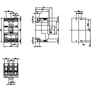 Siemens 3VA1116-5EE36-0AA0 Kompakt Şalter 160 Amper 55kA Tm220