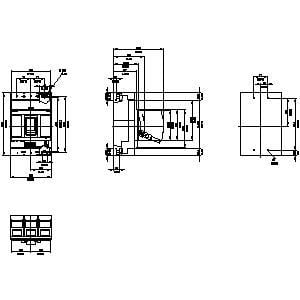 Siemens 3VA2510-5HL32-0AA0 Kompakt Şalter 1000A. 55 kA ETU320