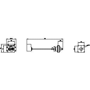 Siemens 3VA9257-0FK21 Döner Kurma Kolu Milli Gri 3VA12 250 Amper