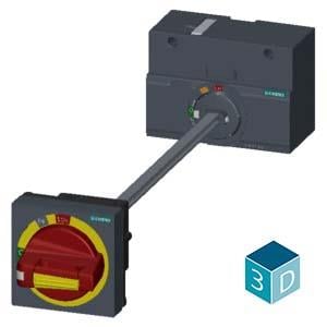 Siemens 3VA9257-0FK25 Döner Kurma Kolu Milli Sarı/Kırmızı