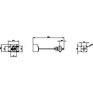 Siemens 3VA9467-0FK21 Döner Kurma Kolu Milli Gri
