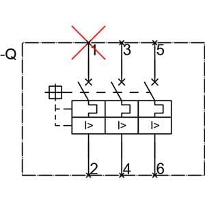 Siemens 3VM1063-3ED32-0AA0 Kompakt Şalter 63A. 25kA TM210 Ayarsız