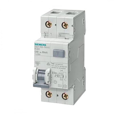 Siemens 5SU1353-1KK16 Otomatik Sigorta+Kaçak Akım 2x16A. 30mA Ac