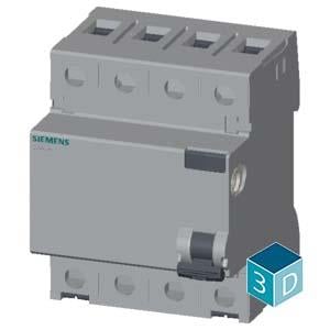 Siemens 5SV4642-0 3x25A 300mA 3F N 70mm Kaçak Akım Rölesi