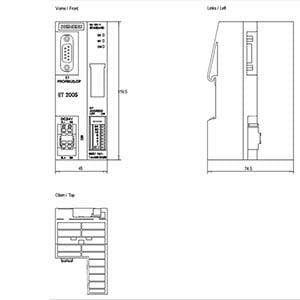 SIEMENS 6ES7151-1AA06-0AB0 /ET200S, IM151-1 SIMATIC DP, interface module