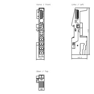 Siemens 6ES7193-4CB30-0AA0 SIMATIC DP, 5 terminal modules