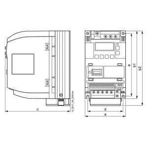 Siemens 6SL3210-5BB12-5UV1 Hız Kontrol V20 0,25kW 1F/3F