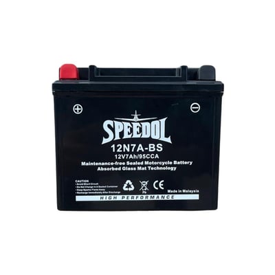 SPEEDOL SP-12N7A-BS MOTOSIKLET AKUSU (AGM TEKNOLOJISI) 12V7AH/95CCA