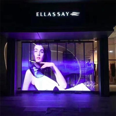 Standart Transparan LED Ekran Şeffaf Cam Reklam Sistemleri