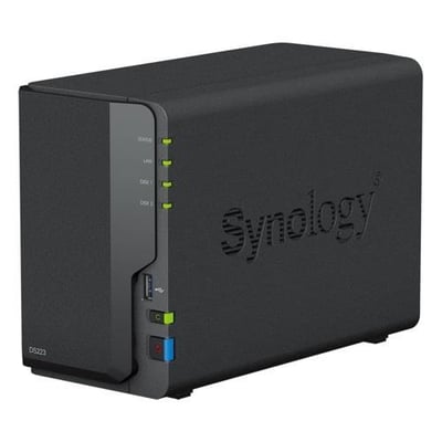 Synology DS223 2 Yuvalı Tower NAS | 36 TBa Kadar Kapasite, 2 GB DDR4 RAM, Btrfs Dosya Sistemi