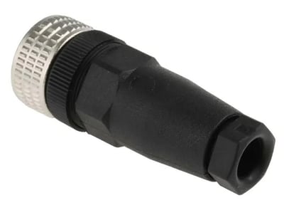 Telemecanique Sensors XZCC12FDM50B 5 Pimli M12 Dişi Düz Konnektör